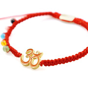 Tibetan Handmade OM Mindfulness Red String Bracelet (Extra 40% Off | USE CODE: FS40)