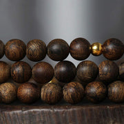 Buddha Stones 108 Mala Beads Nha Trang Agarwood Turquoise Prayer Meditation Bracelet Mala Mala Bracelet BS 6