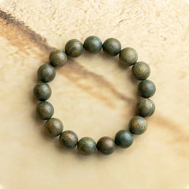 Buddha Stones Tibetan Green Sandalwood Soothing Cure Bracelet (Extra 35% Off | USE CODE: FS35) - 12mm(17 Beads) - image 12