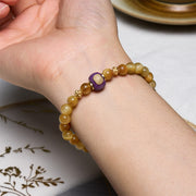 Buddha Stones Tiger Eye Bead Fortune Protection Bracelet