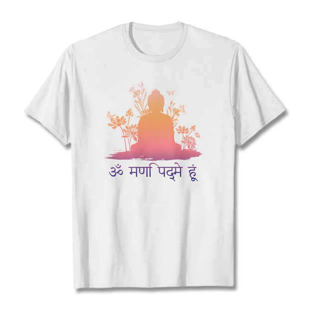 Buddha Stones Sanskrit OM NAMAH SHIVAYA Tee T-shirt T-Shirts BS White 2XL