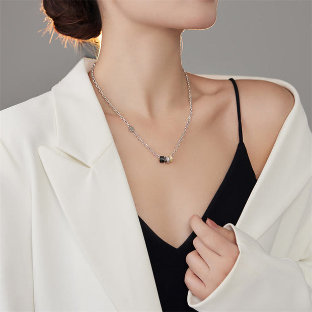 Buddha Stones 925 Sterling Silver Retro Tang Dynasty Flower Design Luck Energy Chain Necklace Pendant (Extra 35% Off | USE CODE: FS35) - image 3