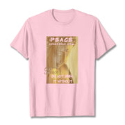 Buddha Stones Peace Comes From Within Tee T-shirt T-Shirts BS LightPink 2XL