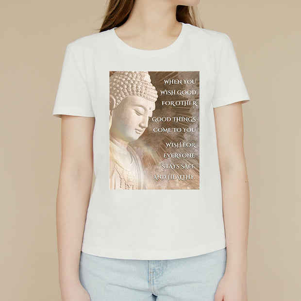 Buddha Stones When You Wish Good For Other Tee T-shirt T-Shirts BS 1