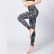 Buddha Stones Camo Print Sports Fitness Yoga High Waist Leggings Women's Yoga Pants Leggings BS 6