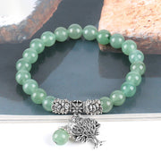Buddha Stones Natural Gemstone Tree of Life Lucky Charm Stretch Bracelet Bracelet BS 12