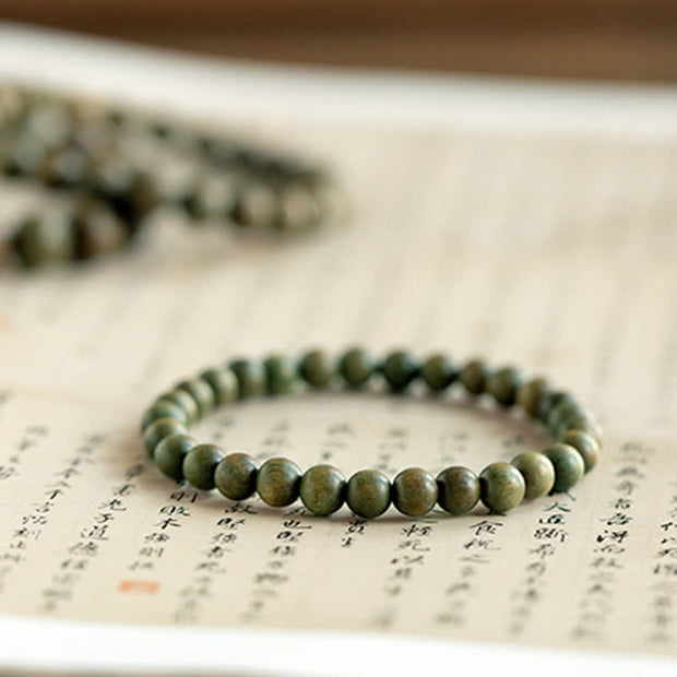 Buddha Stones Tibetan Green Sandalwood Soothing Cure Bracelet (Extra 35% Off | USE CODE: FS35) - image 5