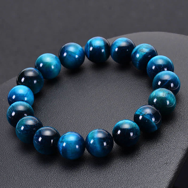 Buddha Stones Blue Tiger Eye Protection Bracelet