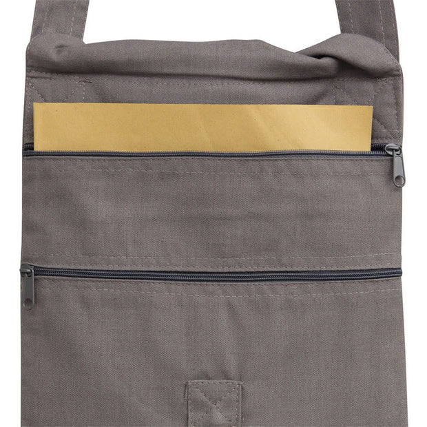 Lotus Embroidered Spiritual Mind Practice Cotton Shoulder Bag Crossbody Bag (Extra 30% Off | USE CODE: FS30) - image 6