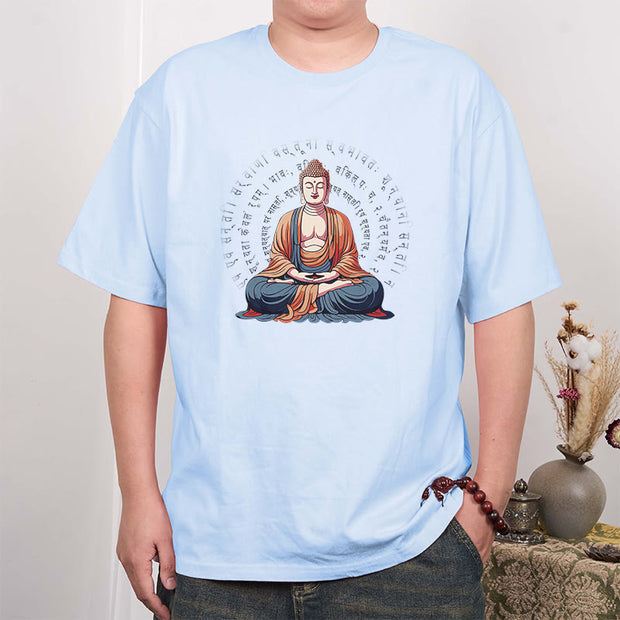Buddha Stones Sanskrit Heart Sutra Form Is No Other Than Emptiness Tee T-shirt T-Shirts BS 19