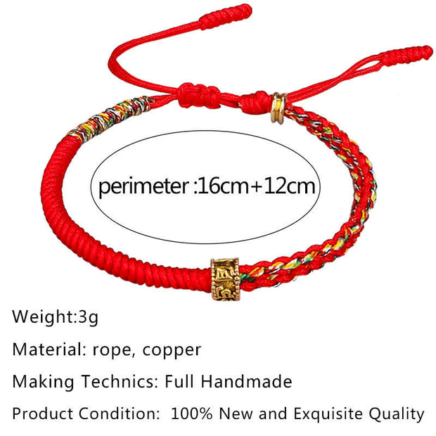 Buddha Stones Om Mani Padme Hum Protection Luck String Bracelet Bracelet BS 4