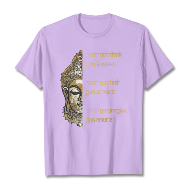 Buddha Stones What You Think Tee T-shirt T-Shirts BS Plum 2XL