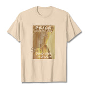 Buddha Stones Peace Comes From Within Tee T-shirt T-Shirts BS Bisque 2XL