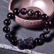Buddha Stones FengShui PiXiu Rainbow Obsidian Luck Bracelet Bracelet BS 4
