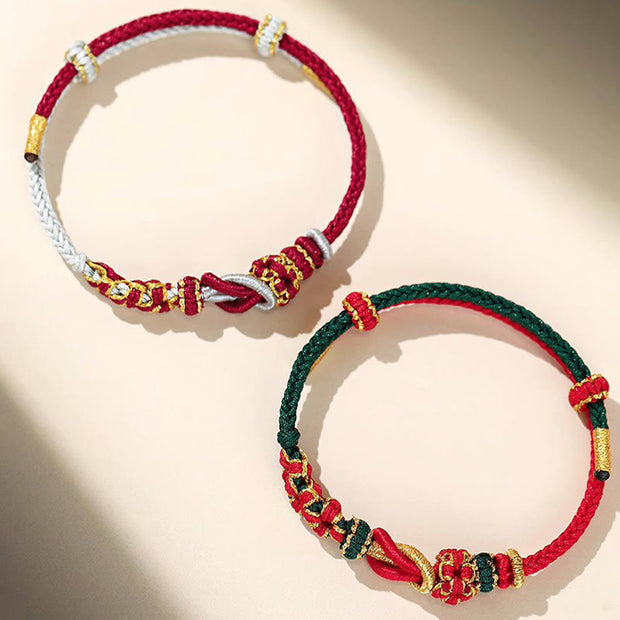 Buddha Stones Handmade Peach Blossom Knot Eight Thread Peace Knot Luck Protection Bracelet (Extra 35% Off | USE CODE: FS35) - image 8