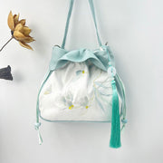 Buddha Stones Suzhou Embroidery Camellia Magnolia Peony Lotus Silk Tote Crossbody Bag Shoulder Bag Handbag 8