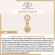 Buddha Stones Tibetan 925 Sterling Silver Om Mani Padme Hum Dorje Vajra Engraved Strength Necklace Pendant