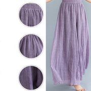 Buddha Stones Women Casual Loose Cotton Linen Wide Leg Pants For Yoga Dance