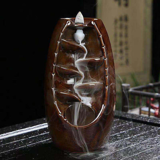 Buddha Stones Tibetan Dragon Protection Incense Burner Decoration Decoration BS 2