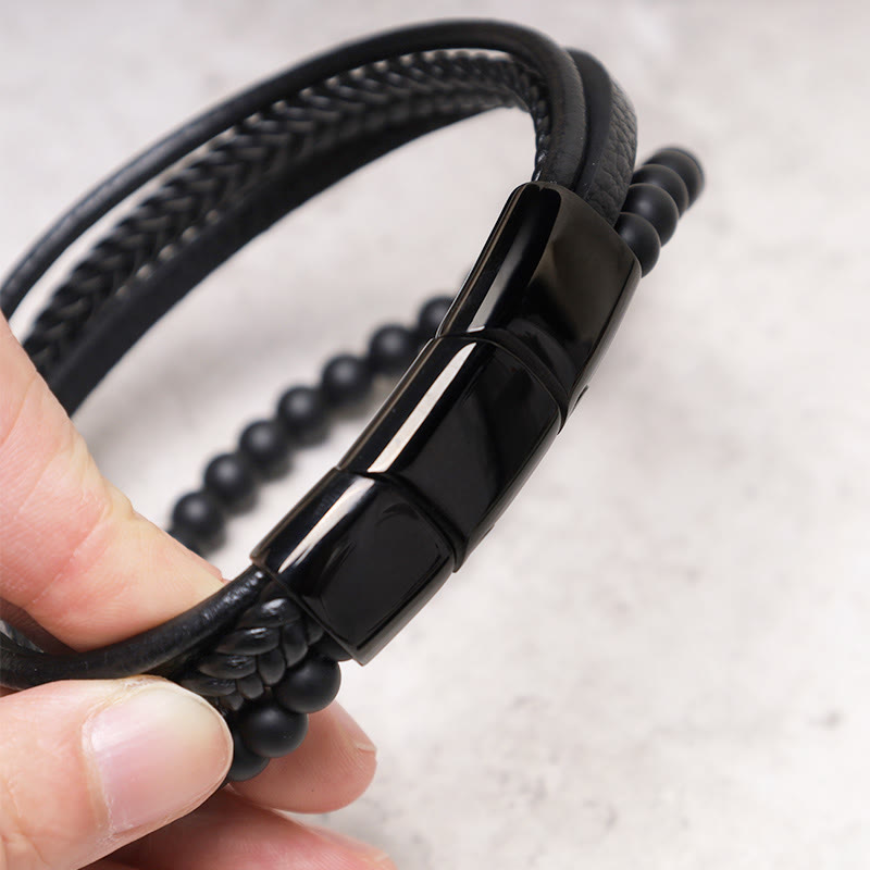 Handmade genuine leather wallet bracelets/ cuffs light metal  Leather Rock Stylish Leather Bracelet with Crystal Accents ✨New without tag✨ main image 1