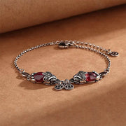 Buddha Stones Garnet Double PiXiu Copper Coin Protection Chain Bracelet (Extra 40% Off | USE CODE: FS40) - image 0