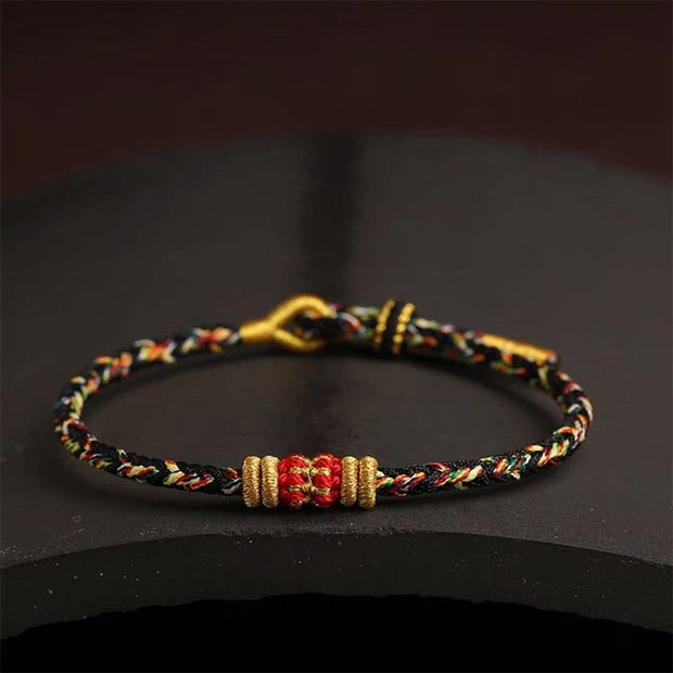 Buddha Stones Handmade Colorful Rope King Kong Knot Braided Luck Bracelet - image 17