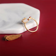 Buddha Stones White Jade Auspicious Cloud Fortune Bracelet Ring Earrings Necklace Bracelet BS 16