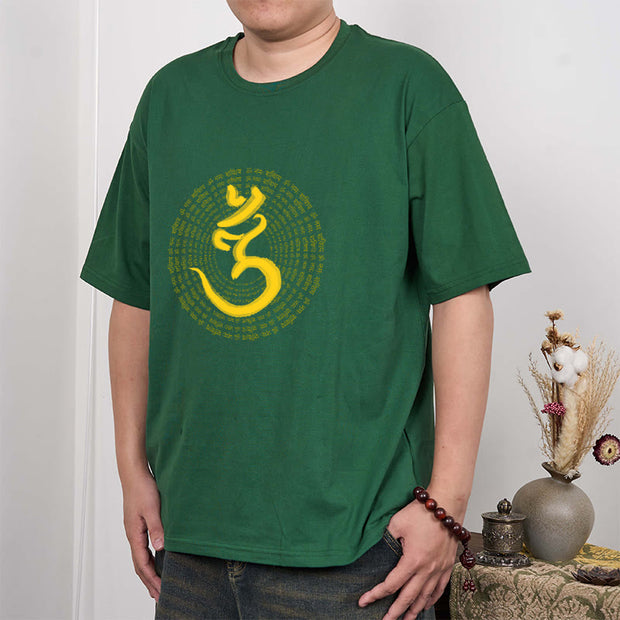 Buddha Stones 108 OM NAMAH SHIVAYA Mantra Sanskrit Tee T-shirt T-Shirts BS 1