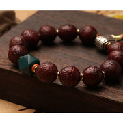 Buddha Stones Tibetan Bodhi Seed Agate Bead Luck Wealth Tassel Charm Wrist Mala (Extra 30% Off | USE CODE: FS30) - image 5