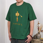 Buddha Stones Sanskrit OM NAMAH SHIVAYA Prayer Wheel Tee T-shirt T-Shirts BS 11
