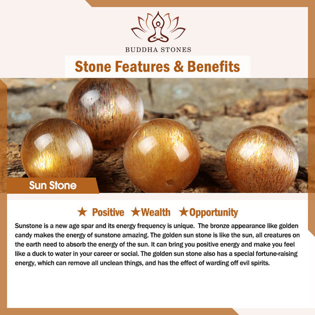 Buddha Stones Natural Sun Stone Golden Silk Jade Flower Charm Wealth Bracelet Bangle