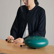 Buddha Stones Plain Frog-Button Design Shirt Zen Tai Chi Meditation Top Clothing Cotton Linen Jacket