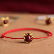 Buddha Stones Handmade Rabbit Tiger Cinnabar Keep Away Evil Spirits Braided String Bracelet (Extra 30% Off | USE CODE: FS30) - image 5