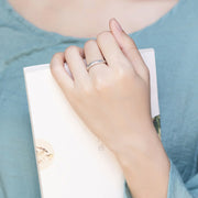 Buddha Stones 990 Sterling Silver Six True Words Om Mani Padme Hum Love Peace Ring (Extra 35% Off | USE CODE: FS35) - image 9