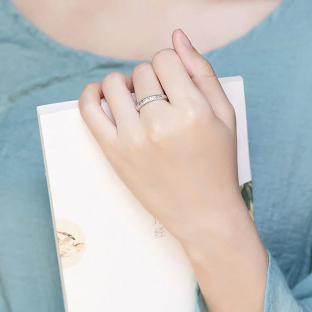 Buddha Stones 990 Sterling Silver Six True Words Om Mani Padme Hum Love Peace Ring (Extra 35% Off | USE CODE: FS35) - image 9