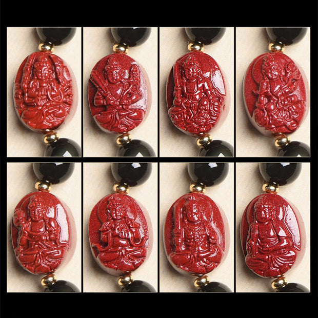 Buddha Stones Chinese Zodiac Natal Buddha Natural Black Obsidian Cinnabar Purification Bracelet (Extra 35% Off | USE CODE: FS35) - image 33