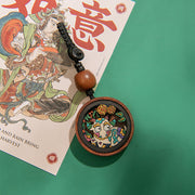 Buddha Stones Year Of The Dragon Hand Painted Chinese Zodiac Rosewood Carved Calm Key Chain (Extra 35% Off | USE CODE: FS35) - image 16