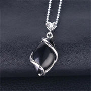 Buddha Stones Marquise Pattern Natural Crystal Stone Charm Necklace Pendant (Extra 35% Off | USE CODE: FS35) - image 7