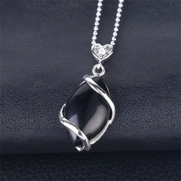 Buddha Stones Marquise Pattern Natural Crystal Stone Charm Necklace Pendant (Extra 35% Off | USE CODE: FS35) - image 7