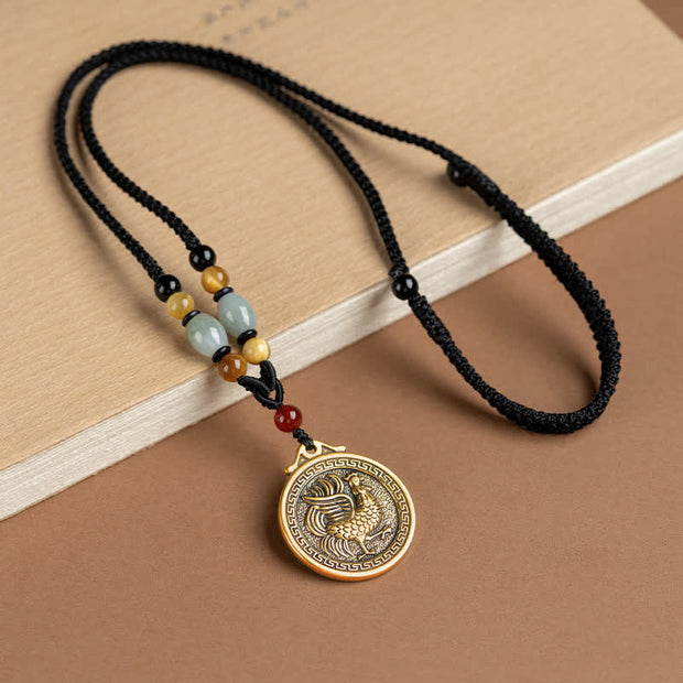 12 Chinese Zodiac Blessing Wealth Fortune Necklace Pendant