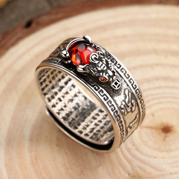 FREE Today: Lucky Enhancer PiXiu Red Agate Wealth Ring