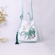 Buddha Stones Suzhou Embroidery Rabbit Lotus Epiphyllum Peony Magnolia Silk Tote Crossbody Bag Shoulder Bag Handbag 22