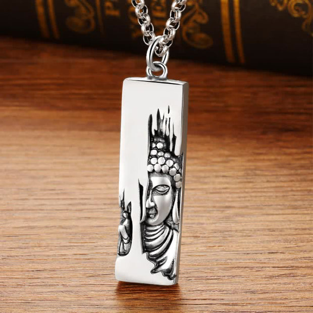 Buddha Stones Tathagata Buddha Strength Protection Amulet Lucky Pendant Necklace Necklaces & Pendants BS 2