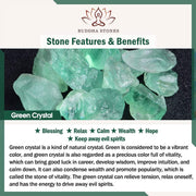 Buddha Stones Natural Green Crystal Begonia Flower Blessing Wealth Bracelet