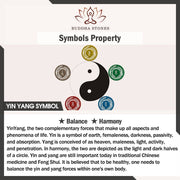 Buddha Stones Rainbow Obsidian Yin Yang Strength Pendant Necklace Necklaces & Pendants BS 17