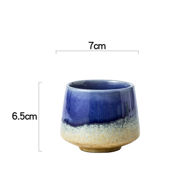 Buddha Stones Retro Kiln Change Ceramic Coffee Mug Tea Espresso Coffee Cup 200ml