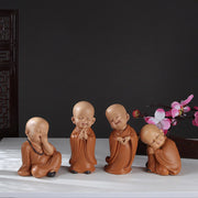 Buddha Stones Small Mini Meditation Praying Monk Serenity Resin Home Decoration Decorations BS 1