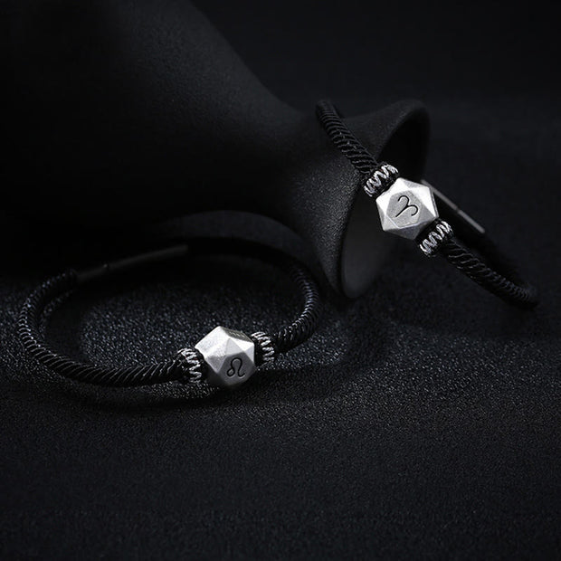 Buddha Stones 999 Sterling Silver 12 Constellations of the Zodiac Protection Handmade String Bracelet (Extra 35% Off | USE CODE: FS35) - image 1