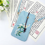 Buddha Stones Small Embroidered Flowers Crossbody Bag Shoulder Bag Cellphone Bag 11*20cm 32