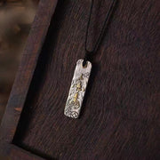 Buddha Stones Making A Fortune Chinese Character Copper Coin Wealth Necklace Pendant - Making A Fortune Chinese Character - image 1